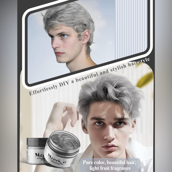 Mcoskit Hair Color Wax for Men & Wome (Grey) - Picture 11 of 12